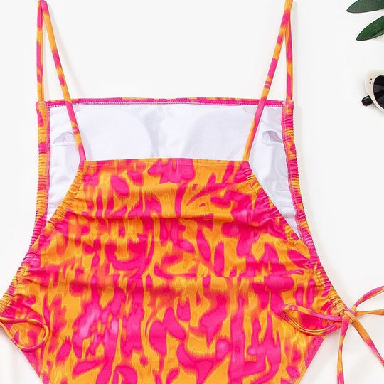 Damen Schwimmanzug mit kreativem floralen Muster und verstellbaren Trägern EB