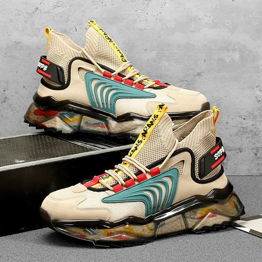 Damen Sportliche Sneakers mit ergonomischem Dämpfungssystem und atmungsaktiver Mesh-Oberfläche EB