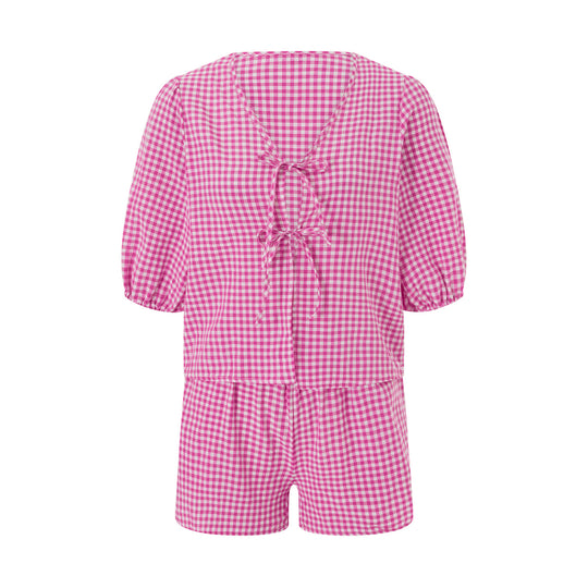 Damen kariertes Freizeit-Set EB