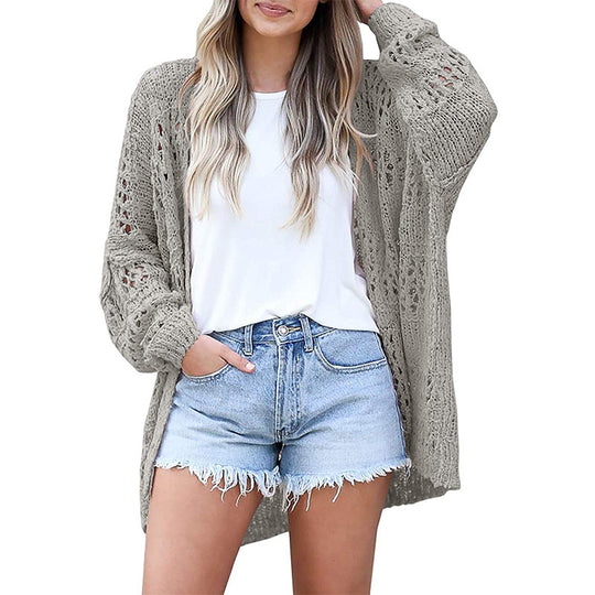 Damen offene Strickjacke EB