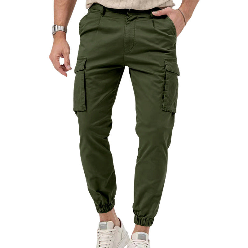Herren Cargo-Hose mit elastischem Bund und praktischen Utility-Taschen EB