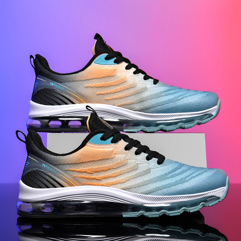 Unisex atmungsaktive Air‑Cushion Running‑Sneaker mit sichtbarer Hohlkammer‑Zwischensohle und leichter Strickkonstruktion EB