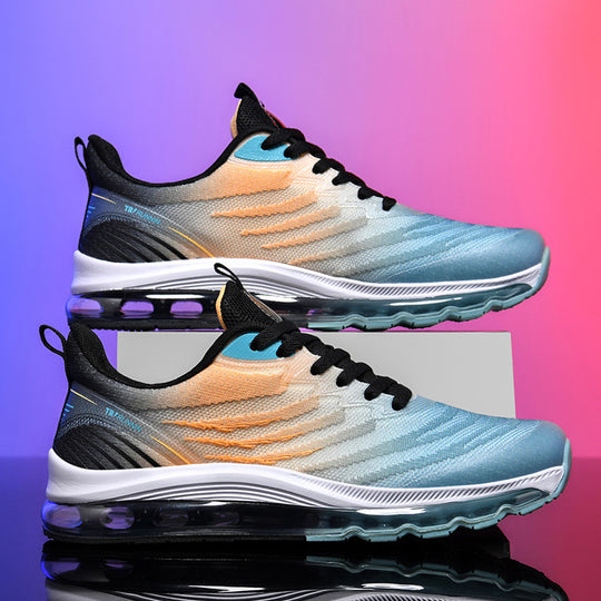 Unisex atmungsaktive Air‑Cushion Running‑Sneaker mit sichtbarer Hohlkammer‑Zwischensohle und leichter Strickkonstruktion EB