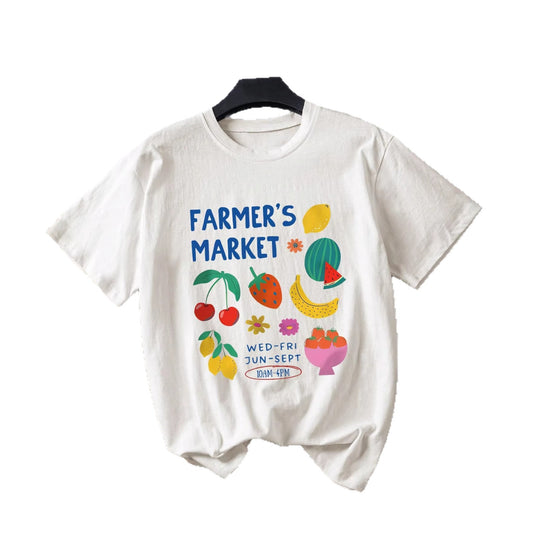 Damen T-Shirt mit kreativem Obst-Design EB