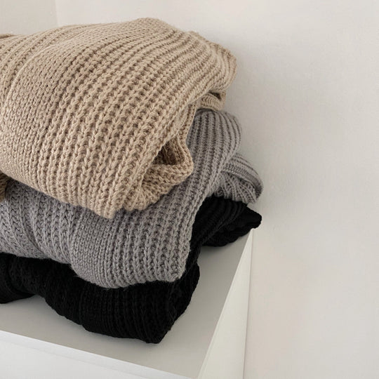 Damen Oversized Strickcardigan mit tiefen Raglanärmeln EB