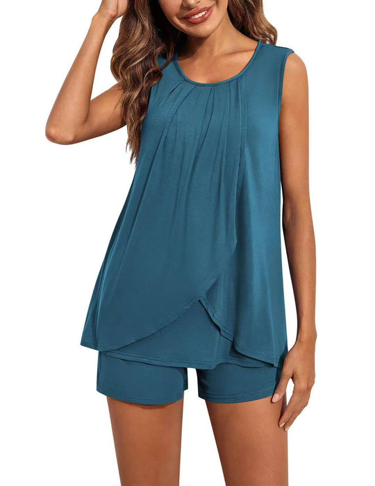 Damen Sportliches Tank-Top mit Shorts EB