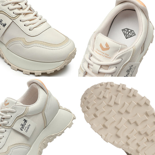Damen Chunky Sneakers mit trendigem Design und stoßdämpfender Sohle EB