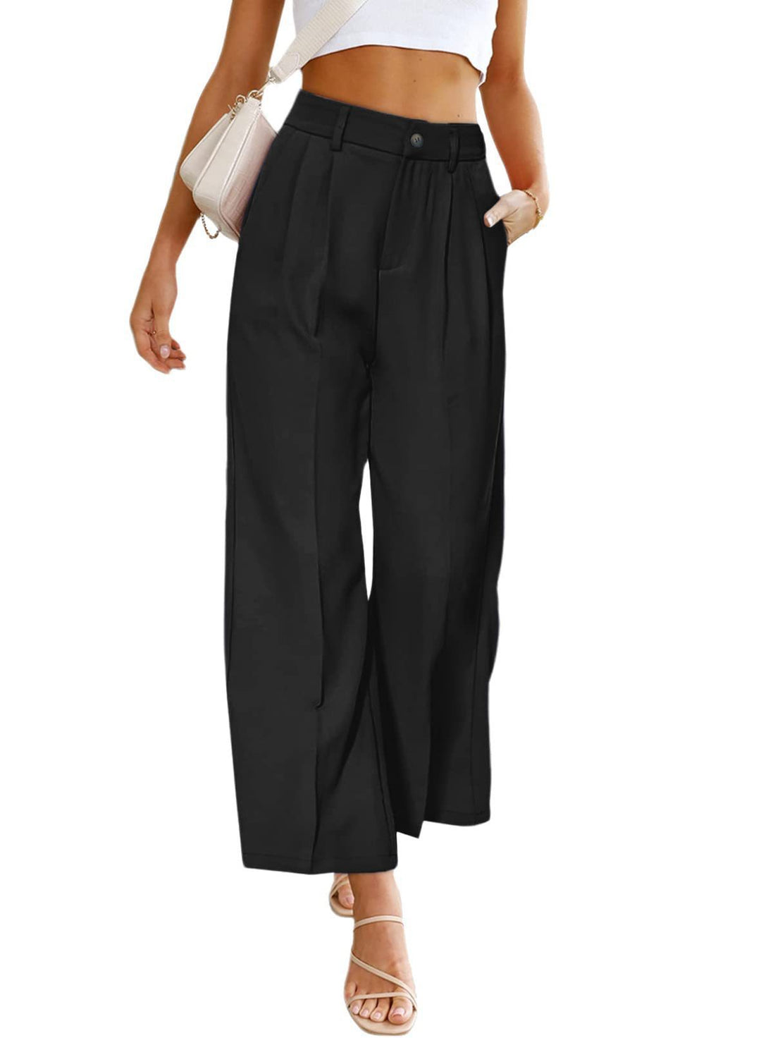 Damen Weite Hochspringhose mit elegantem Faltenwurf EB