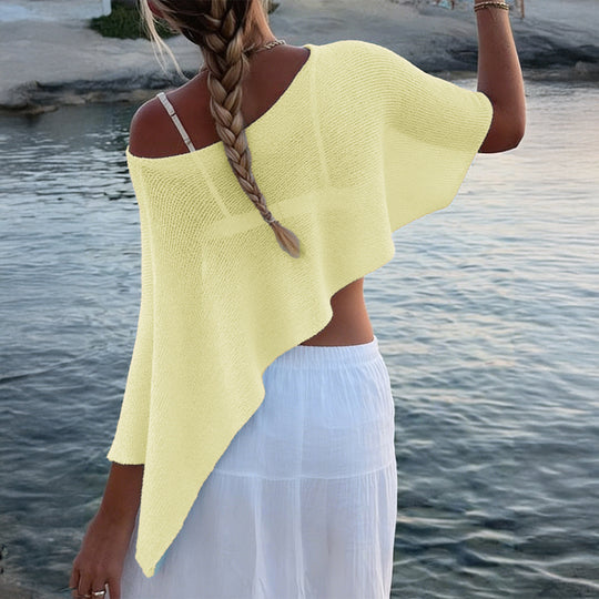 Damen Ethno-Badeset mit Fransen und asymmetrischem Design EB