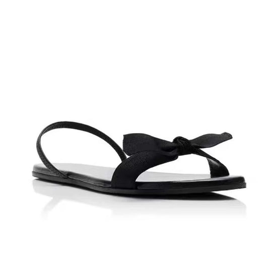 Damen elegante Flip-Flops mit raffiniertem Schleifenakzent EB