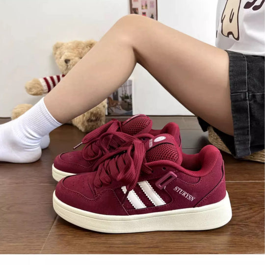 Damen Sportliche High-Top Sneakers mit atmungsaktiver Mesh-Oberfläche und verstärktem Knöchelschutz EB