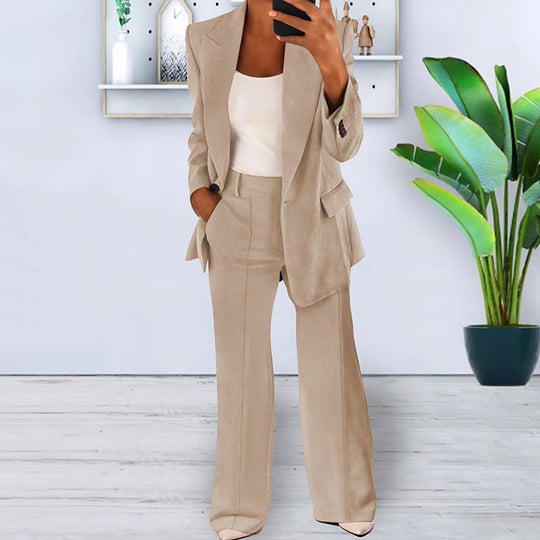 Damen Eleganter Anzug mit Bequemem Stoff für Jeden Anlass | EB