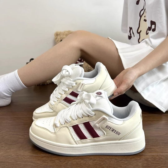 Damen Sportliche Sneakers mit atmungsaktiver Netzstruktur und rutschfester Sohle EB