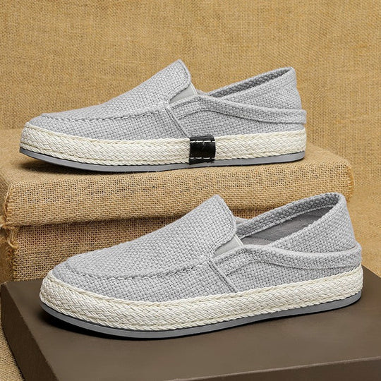 Damen bequeme Espadrilles mit elastischen Einsätzen und flexibler Sohle EB