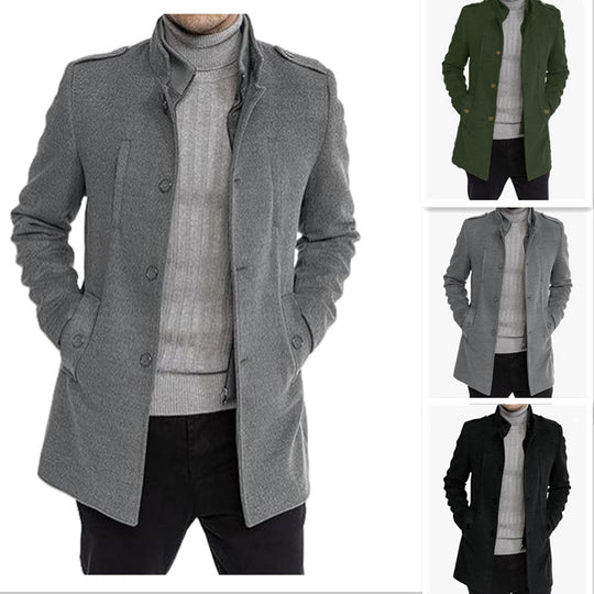 Herren stilvolle Übergangsjacke mit modernem Schnitt und praktischen Taschen EB