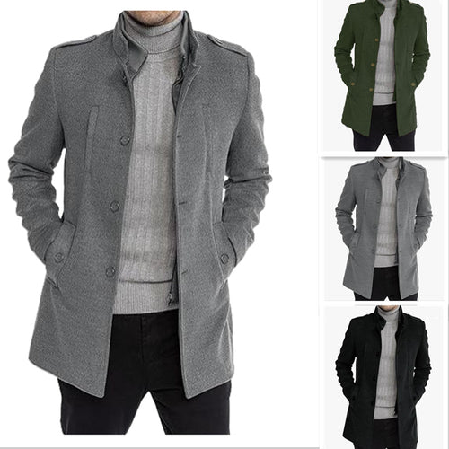 Herren stilvolle Übergangsjacke mit modernem Schnitt und praktischen Taschen EB