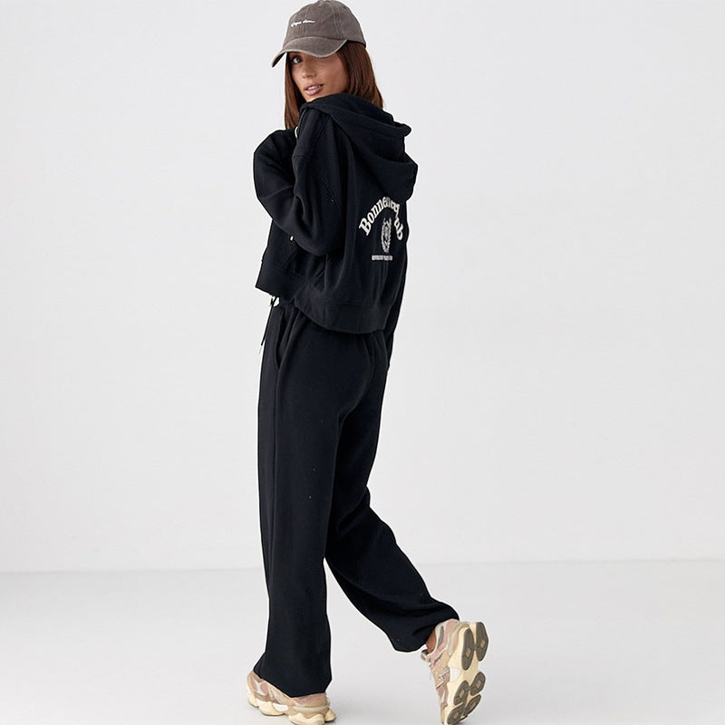 Damen lässiges Sweatshirt- und Jogginghose-Set EB