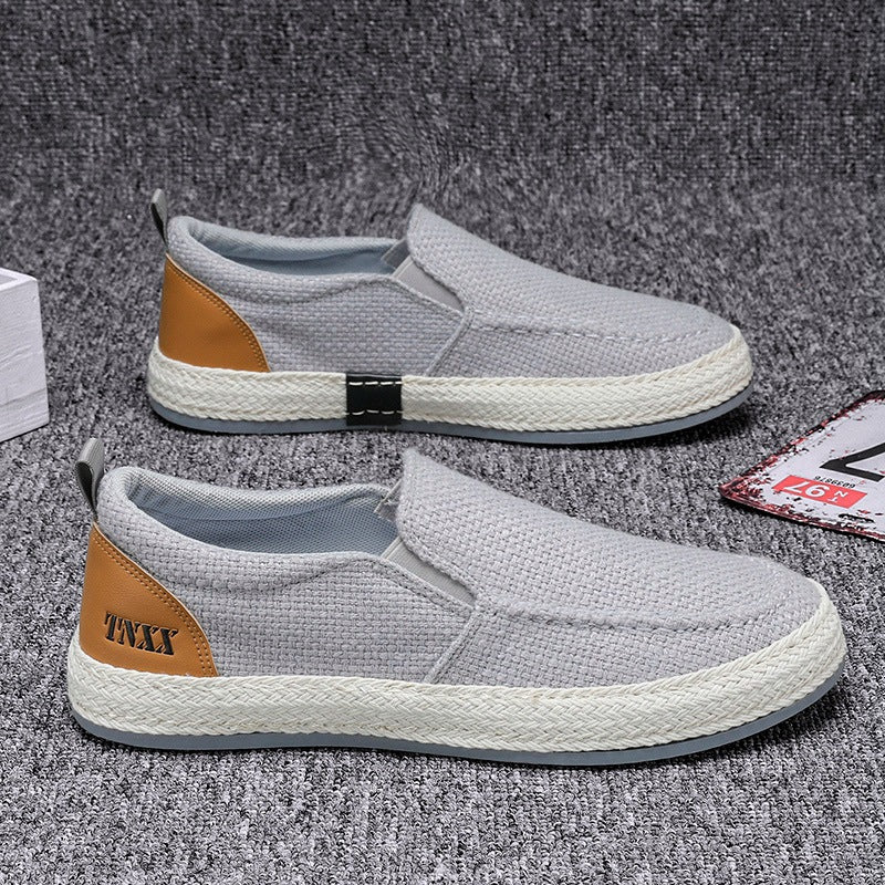Damen Lässige Slip-On Sneakers mit strapazierfähigem Obermaterial und rutschfester Sohle EB