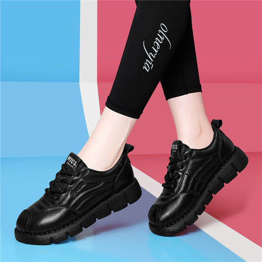 Damen modische Sneakers mit dicker Sohle und angesagtem Design EB