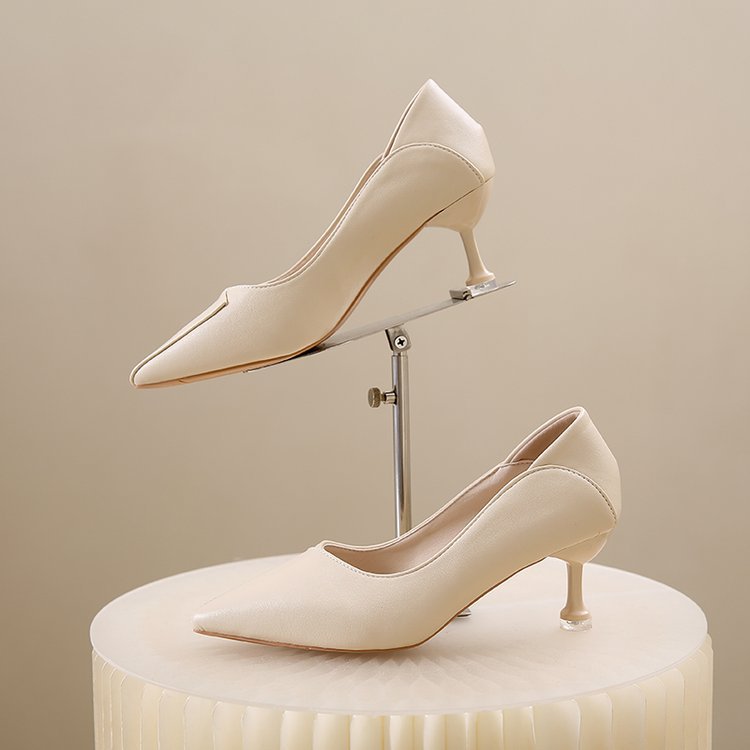 Damen elegante Spitzen Pumps mit einzigartigem Absatz EB
