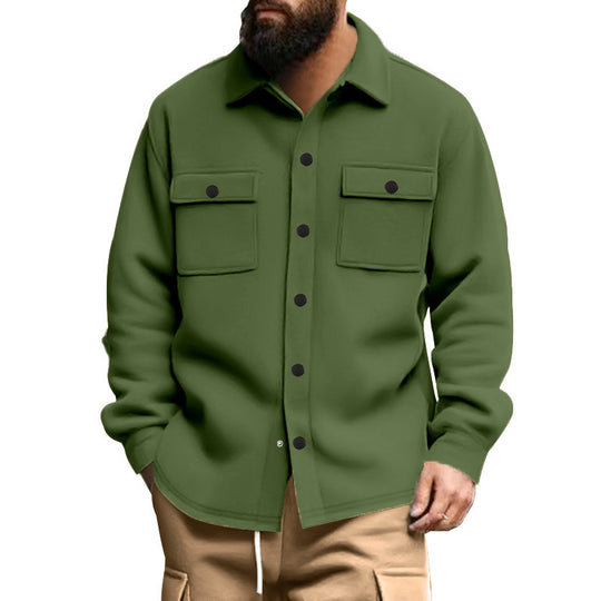 Herren strukturierte Arbeitsjacke mit praktischen Taschen EB