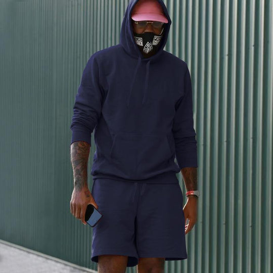 EB Herren Hoodie-Shorts-Set mit Kängurutasche