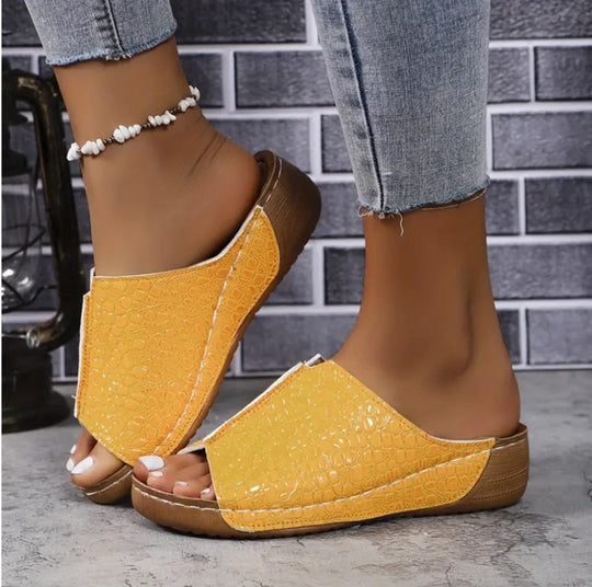 Damen Komfortable Clogs mit Glitzer-Design und anatomischem Fußbett EB