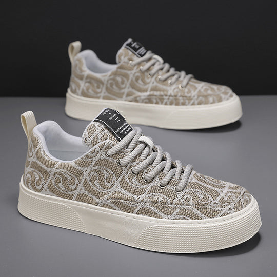Damen modische Sneaker mit farbenfrohem grafischem Print und komfortabler Sohle EB