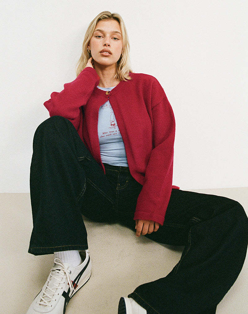 Damen Strickjacke mit praktischen Knopfdetails und lässigem Schnitt EB