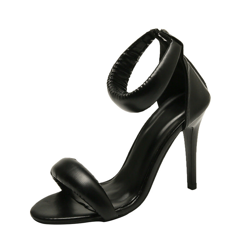 Damen Elegante High Heel Sandalen mit geschmeidigem Riemen und modernem Design EB