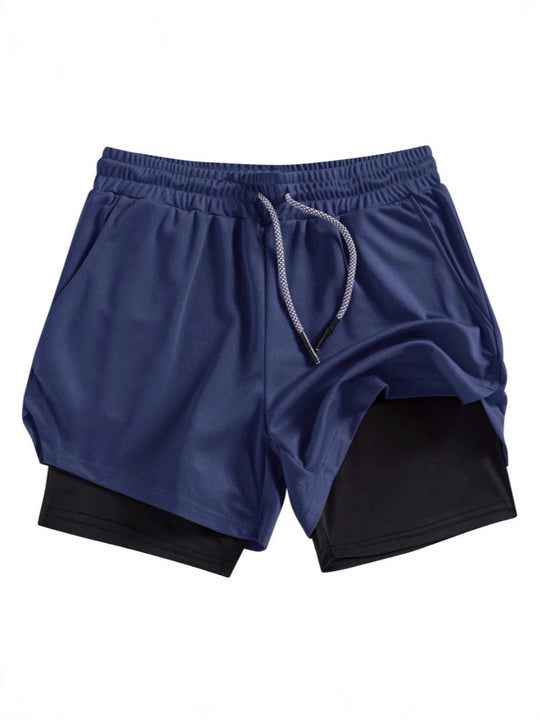 EB | Atmungsaktive Doppel-Shorts für Männer