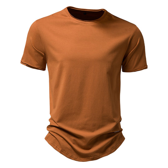 Herren Premium Baumwoll T-Shirt mit trendigem Schnitt EB