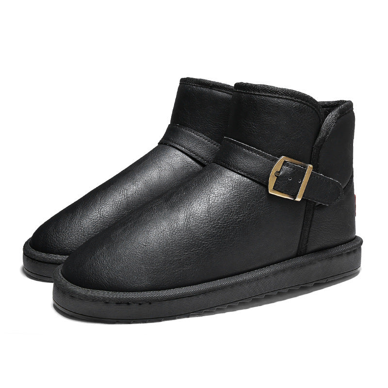 Damen elegante kurze Stiefel mit verstellbarem Riemen EB