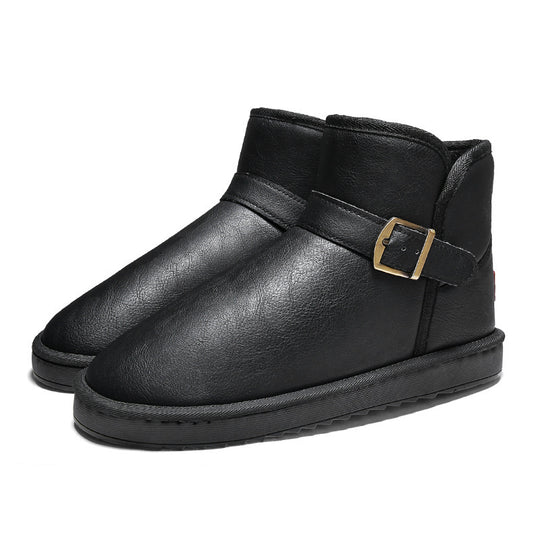 Damen elegante kurze Stiefel mit verstellbarem Riemen EB