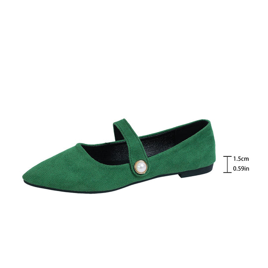 Damen Elegante Slingback-Ballerinas mit modischem Perlen-Detail EB