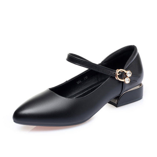 Damen Mary Jane Pumps mit modischem Schmuckdetail und komfortablem Blockabsatz EB