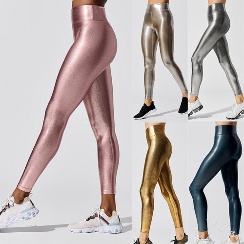 Damen Hochglänzende Leggings im eleganten Design EB