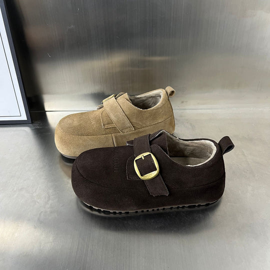 Damen Clogs mit praktischem Schnallenverschluss und bequemem Innenfutter EB