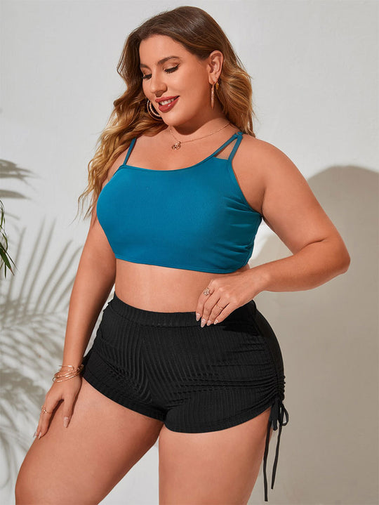 Damen Sportliche Rüschenshorts EB
