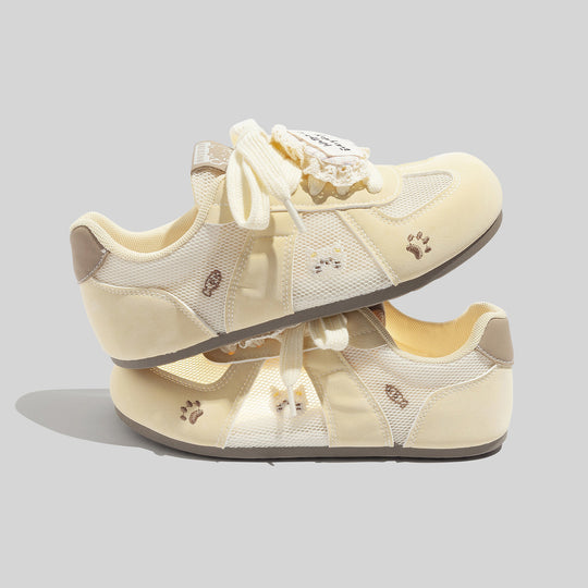 Damen Sportliche Sneakers mit niedlichem Tiermotiv und atmungsaktiver Mesh-Oberfläche EB