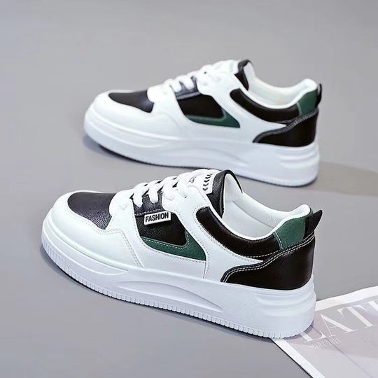 Damen modische Plateau-Sneaker mit atmungsaktiver Oberfläche und extra Dämpfung EB