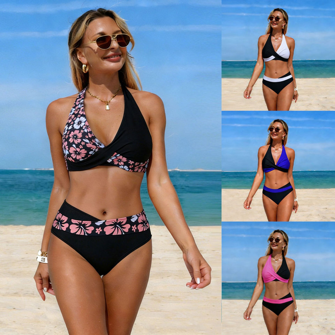Damen Bikini-Set mit modischem Wickeldesign EB