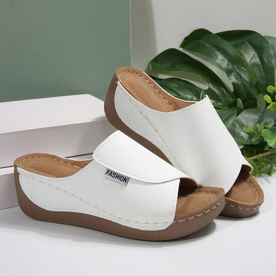 Damen Wedge-Pantoletten mit bequemem Fußbett und modischem Design EB