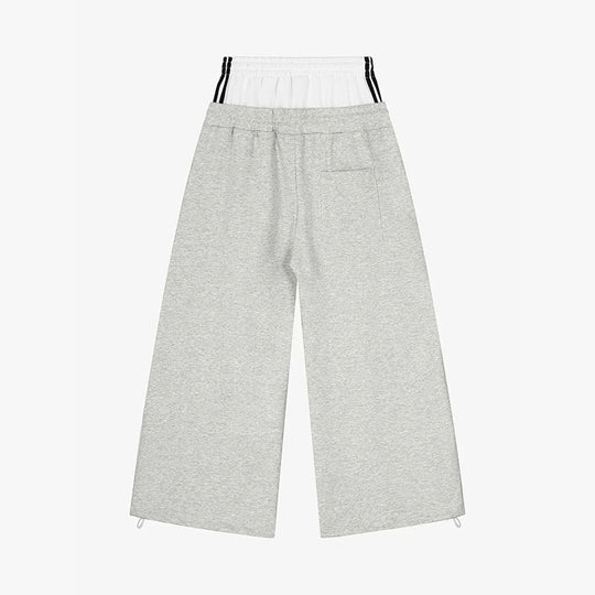 Damen Modische Sweathose mit weitem Schnitt und Sportstreifen EB