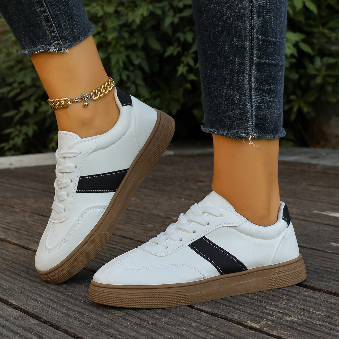 Damen Komfortable Freizeitsneaker mit rutschfester Sohle und modischem Design EB