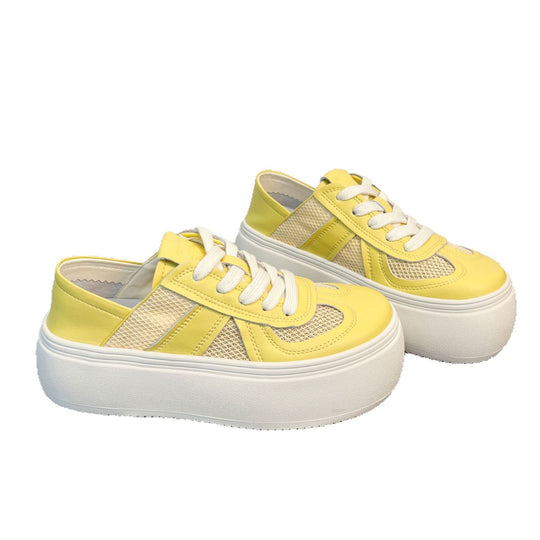 Damen Platform Sneakers mit atmungsaktiver Netzstruktur und komfortabler Sohle EB