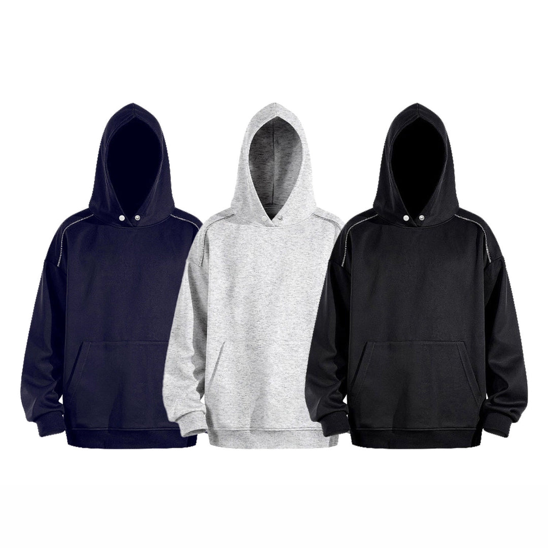 Damen Kapuzenpullover aus weichem Fleece mit praktischen Taschen EB