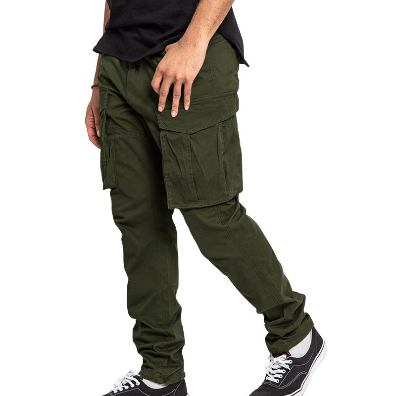 Herren nan utilitarische Cargohose mit extra großen Klappentaschen, schmal zulaufendem Bein und verstärkten Nähten EB
