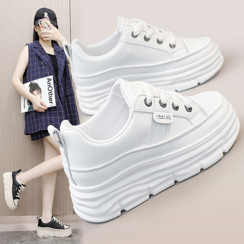Damen Plateau Sneakers mit komfortabler Dämpfung und stylischer Schnürung EB