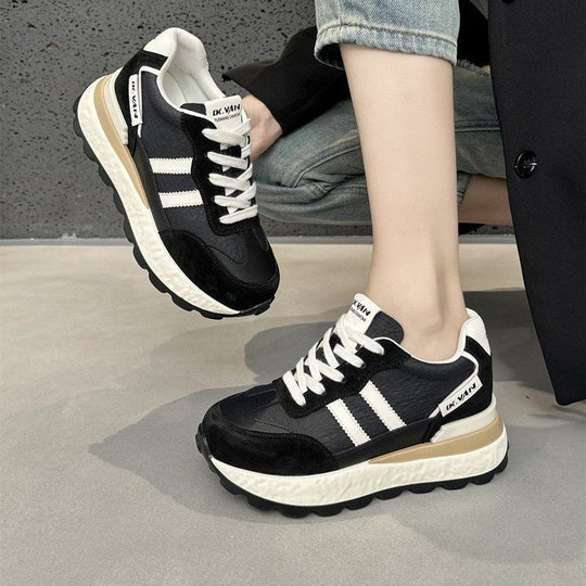 Damen Trendige Lifestyle-Sneaker mit gepolsterter Sohle und strukturiertem Obermaterial EB